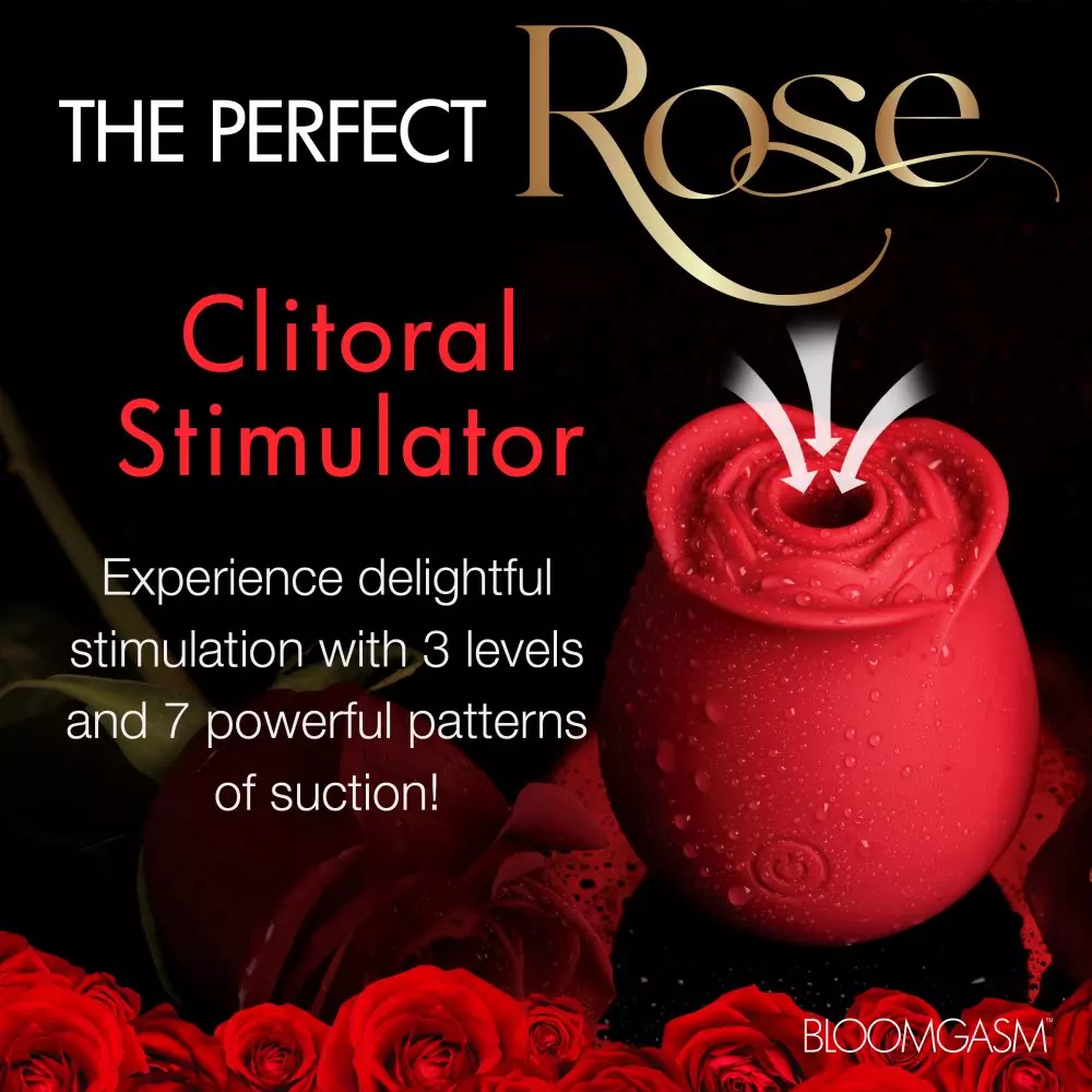 Bloomgasm The Perfect Rose Clitoral Suction Stimulator In Red